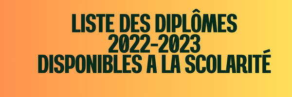 Liste des diplômes